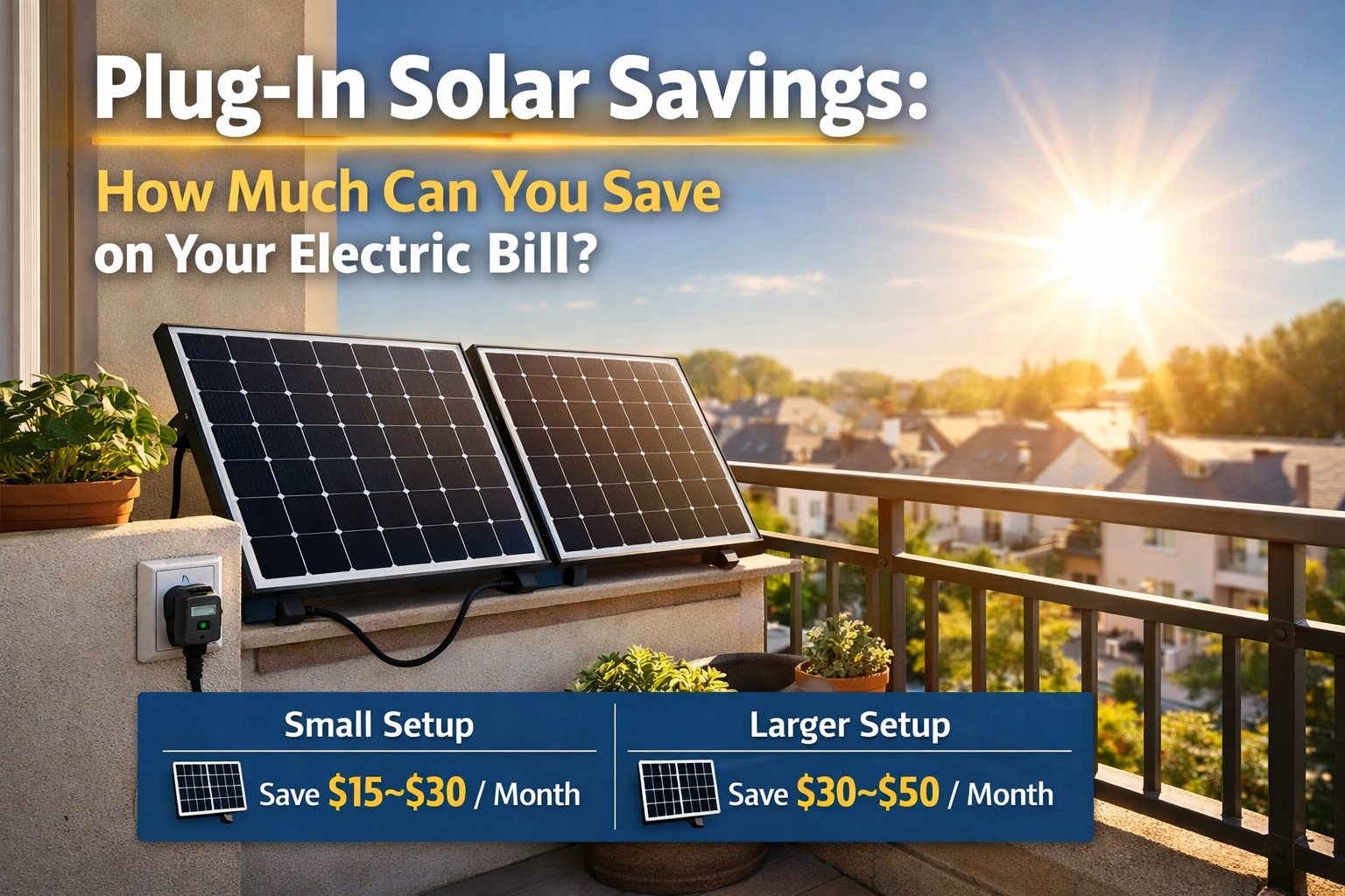 How Much Can Plug-In Solar Save You Per Month? Real Numbers for Real Homes