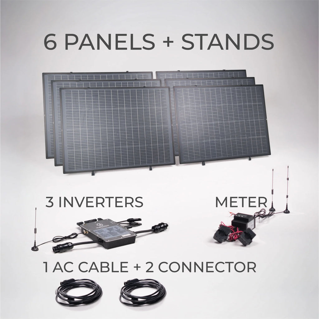 1200 Watt Craftstrom Plug & Play Balcony Solar Kit
