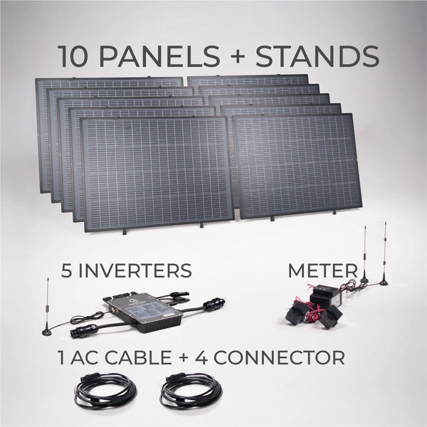 2000 Watt Craftstrom Plug & Play Balcony Solar Kit